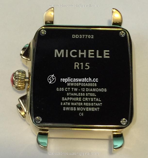 Michele Gold & Blue Signature Deco Tone Diamond Mop Mw06p00a9956 Watch Michele Gold & Blue Signature Deco Tone Diamond Mop Mw06p00a9956 Watch