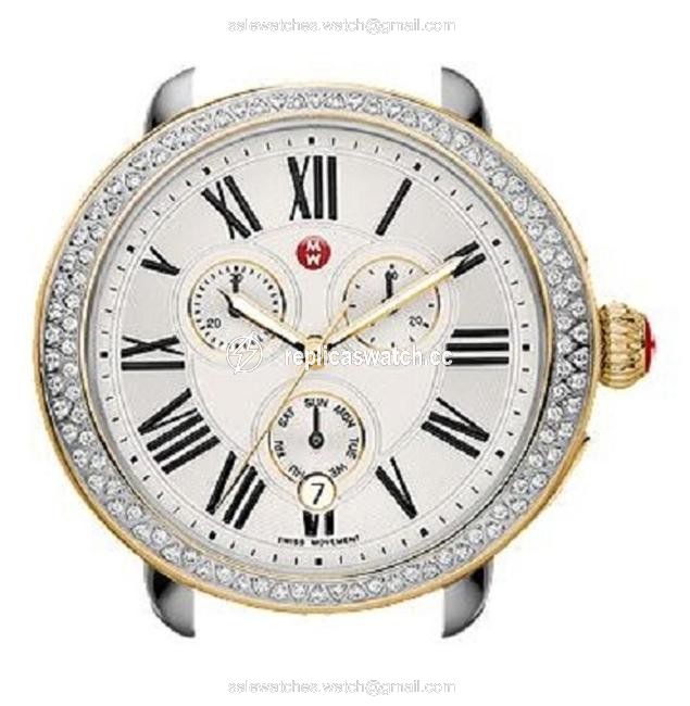 Michele Gold Silver Womens Serein Swiss 100 Diamonds Face Mw21a01c5966 Watch Michele Gold Silver Womens Serein Swiss 100 Diamonds Face Mw21a01c5966 Watch