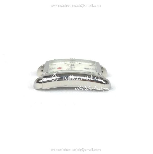 Michele Silver Tone Mw15c00a0025 Rectangle Milou Head Watch Michele Silver Tone Mw15c00a0025 Rectangle Milou Head Watch