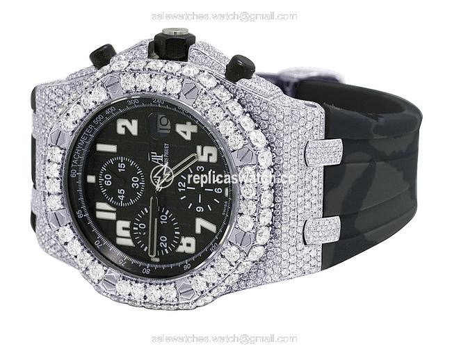 Audemars Piguet Stainless Steel Mens Royal Oak Offshore 42mm Camo Strap Diamond 17.75 Watch Audemars Piguet Stainless Steel Mens Royal Oak Offshore 42mm Camo Strap Diamond 17.75 Watch
