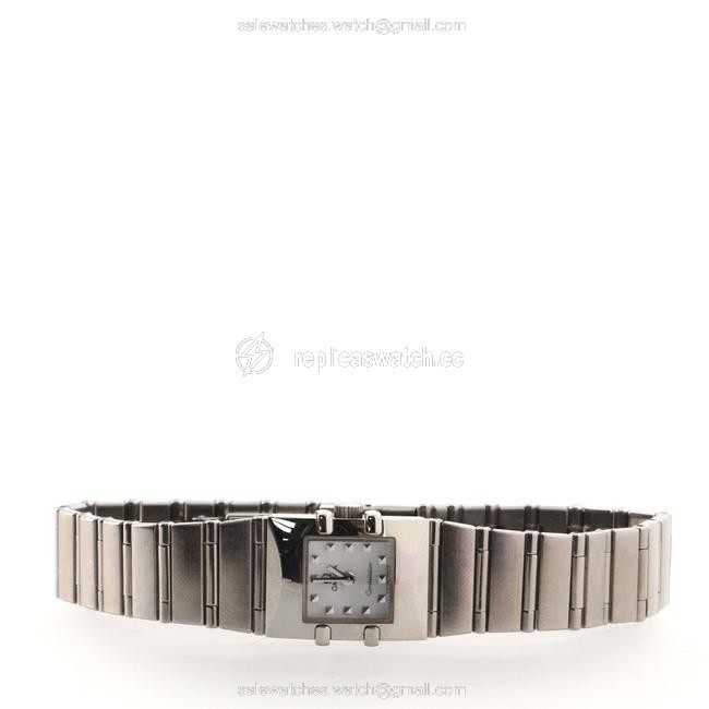 Omega White Constellation Carre Quartz Stainless Steel with Mother Of Pearl Watch Omega White Constellation Carre Quartz Stainless Steel with Mother Of Pearl Watch