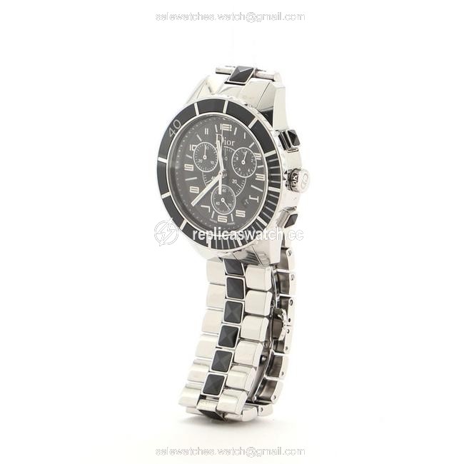 Dior Black Chronograph Quartz Stainless Stee Watch Dior Black Chronograph Quartz Stainless Stee Watch
