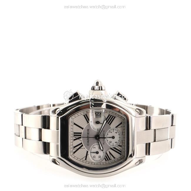 Cartier Gray Roadster Chronograph Stainless Steel 43 Watch Cartier Gray Roadster Chronograph Stainless Steel 43 Watch