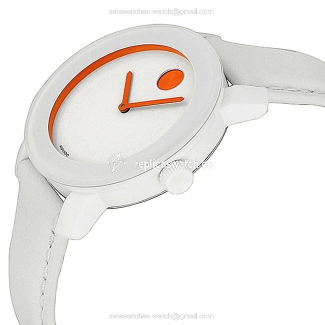 Movado White Bold Dial Leather Strap Unisex 3600153 Watch Movado White Bold Dial Leather Strap Unisex 3600153 Watch