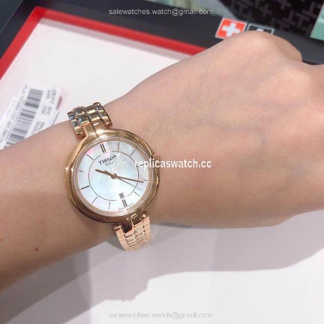 Tissot Rose Gold Flamingo White Mother-of-pearl Ladies Watch Tissot Rose Gold Flamingo White Mother-of-pearl Ladies Watch