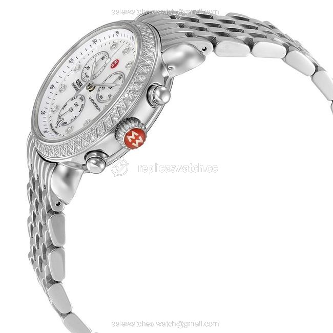 Michele Silver Csx Stainless Mother Of Pearl Diamond Mww03m000114 Watch Michele Silver Csx Stainless Mother Of Pearl Diamond Mww03m000114 Watch