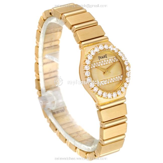 Piaget Champagne Polo 18k Yellow Gold Diamond Dial Quartz Ladies Watch Piaget Champagne Polo 18k Yellow Gold Diamond Dial Quartz Ladies Watch