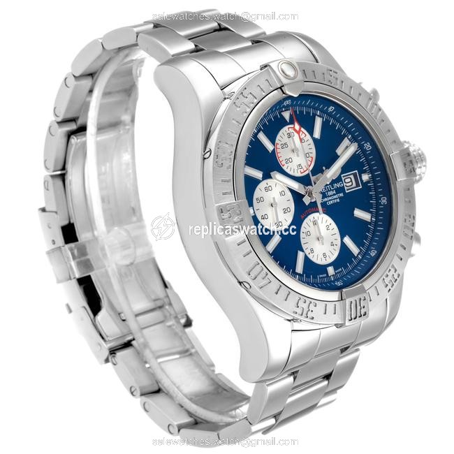 Breitling Blue Aeromarine Super Avenger Dial Steel Mens A13371 Watch Breitling Blue Aeromarine Super Avenger Dial Steel Mens A13371 Watch