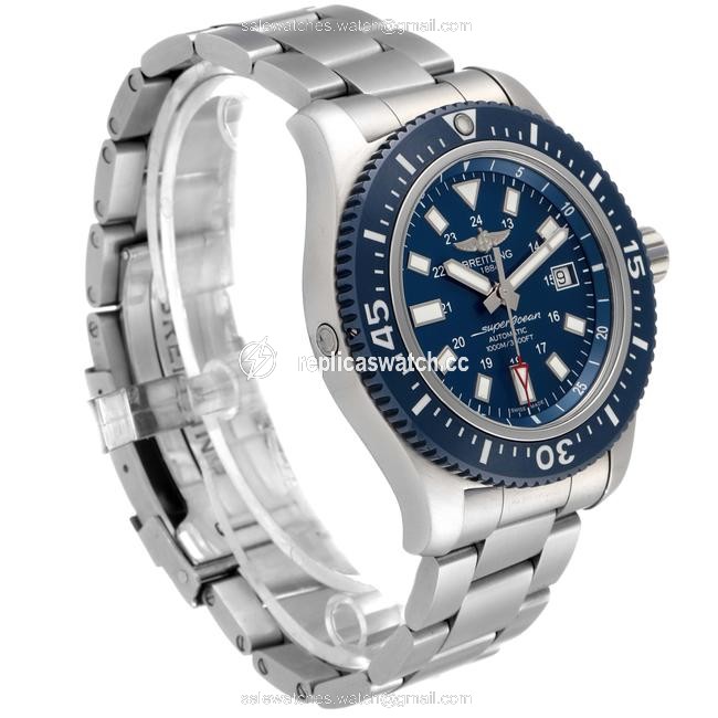 Breitling Blue Box Aeromarine Superocean 44 Dial Y1739310 Papers Watch Breitling Blue Box Aeromarine Superocean 44 Dial Y1739310 Papers Watch