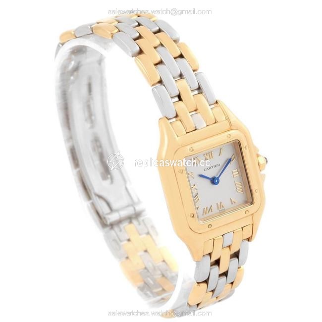 Cartier Grey Panthere Ladies Yellow Gold Steel Ladies 1070 Watch Cartier Grey Panthere Ladies Yellow Gold Steel Ladies 1070 Watch
