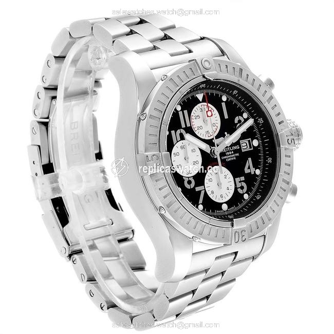 Breitling Black Aeromarine Super Avenger Dial Mens A13370 Watch Breitling Black Aeromarine Super Avenger Dial Mens A13370 Watch