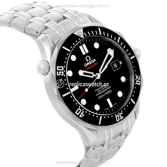 Omega Black Seamaster James Bond Steel Mens 212.30.41.20.01.002 Watch Omega Black Seamaster James Bond Steel Mens 212.30.41.20.01.002 Watch