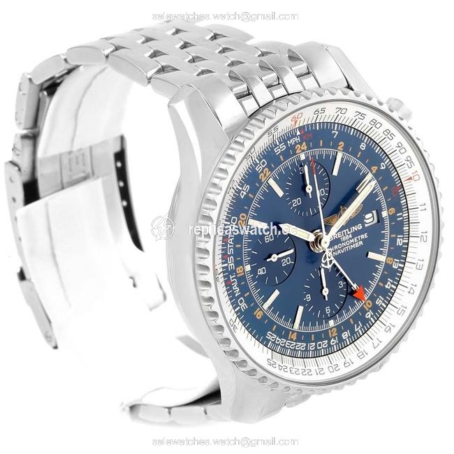 Breitling Blue Navitimer World Dial Steel Mens A24322 Watch Breitling Blue Navitimer World Dial Steel Mens A24322 Watch