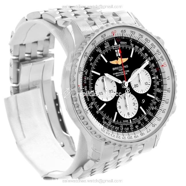 Breitling Black Navitimer 01 46mm Dial Steel Mens Ab0127 Watch Breitling Black Navitimer 01 46mm Dial Steel Mens Ab0127 Watch