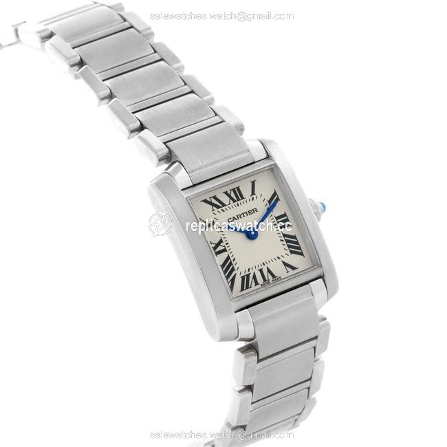 Cartier Silver Tank Francaise Small Steel Ladies W51008q3 Watch Cartier Silver Tank Francaise Small Steel Ladies W51008q3 Watch