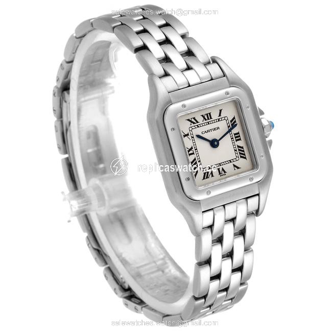 Cartier Silvered Panthere Ladies Small Stainless Steel W25033p5 Watch Cartier Silvered Panthere Ladies Small Stainless Steel W25033p5 Watch