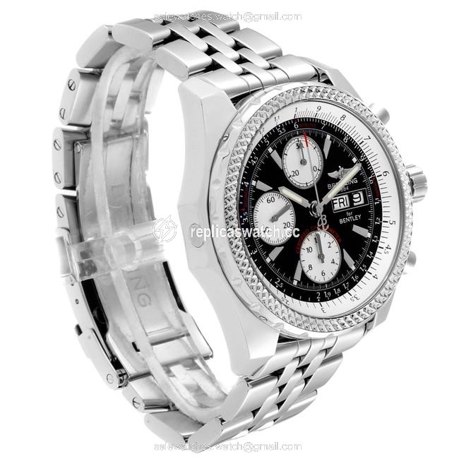 Breitling Black Bentley Motors Gt Dial Steel Mens A13362 Watch Breitling Black Bentley Motors Gt Dial Steel Mens A13362 Watch