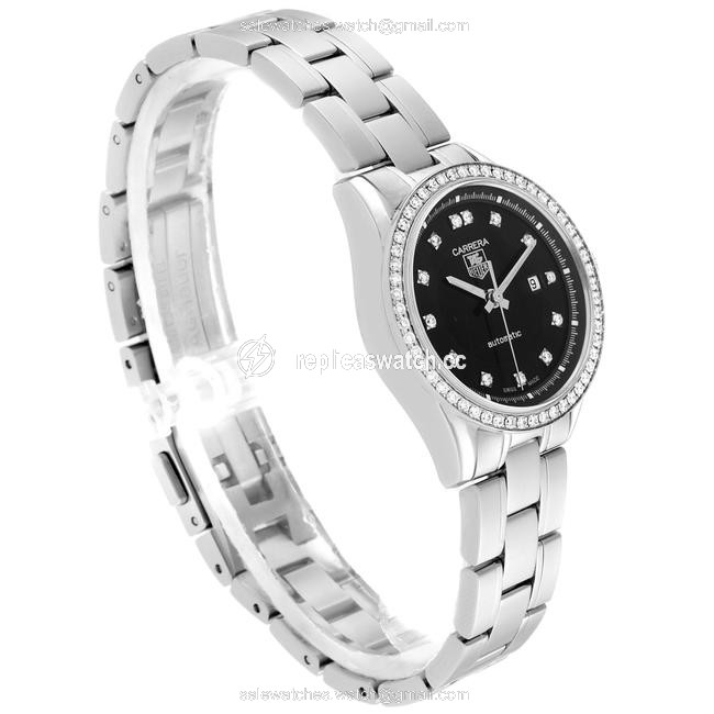 TAG Heuer Black Box Carrera Diamond Dial Ladies Wv2412 Card Watch TAG Heuer Black Box Carrera Diamond Dial Ladies Wv2412 Card Watch
