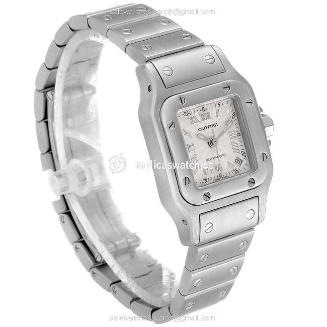 Cartier Silver Santos Galbee Ladies Steel Ladies W20044d6 Watch Cartier Silver Santos Galbee Ladies Steel Ladies W20044d6 Watch