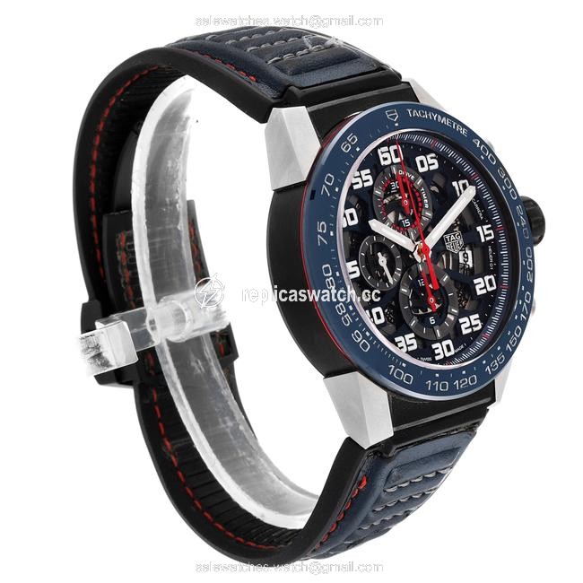 TAG Heuer Blue Skeleton Box Carrera Red Bull Racing Steel Pvd Mens Car2a1n Watch TAG Heuer Blue Skeleton Box Carrera Red Bull Racing Steel Pvd Mens Car2a1n Watch