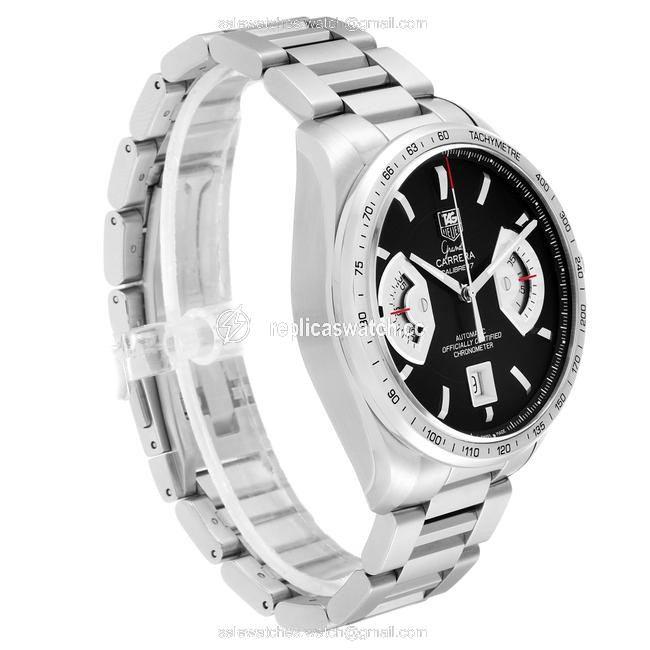 TAG Heuer Black Grand Carrera Dial Mens Cav511a Watch TAG Heuer Black Grand Carrera Dial Mens Cav511a Watch