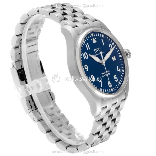 IWC Midnight Blue Pilot Mark Xviii Petit Prince Dial Mens Iw327014 Papers Watch IWC Midnight Blue Pilot Mark Xviii Petit Prince Dial Mens Iw327014 Papers Watch