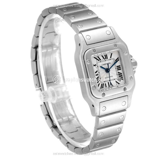 Cartier Silver Santos Galbee Ladies Steel Ladies W20044d6 Watch Cartier Silver Santos Galbee Ladies Steel Ladies W20044d6 Watch