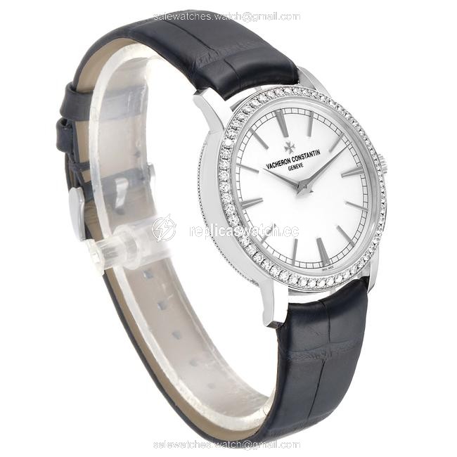 Vacheron Constantin Silver Traditionnelle White Gold Diamond Ladies Watch Vacheron Constantin Silver Traditionnelle White Gold Diamond Ladies Watch