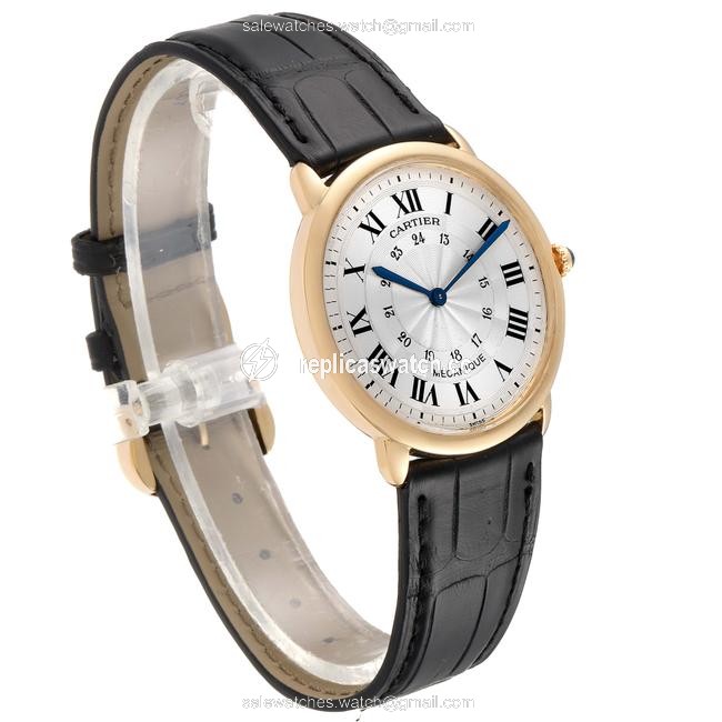 Cartier Silver Ronde Louis 33mm Privee Collection Yellow Gold Unisex Watch Cartier Silver Ronde Louis 33mm Privee Collection Yellow Gold Unisex Watch