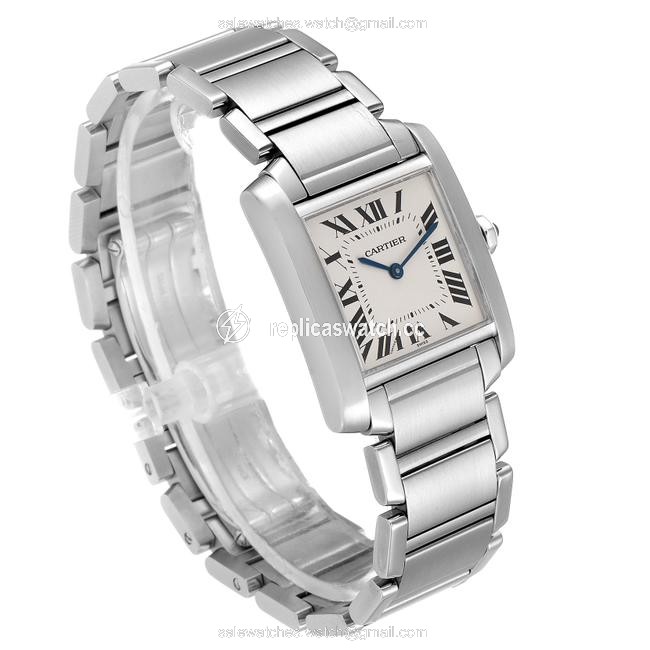 Cartier Silver Tank Francaise Midsize Dial Steel Ladies Wsta0005 Watch Cartier Silver Tank Francaise Midsize Dial Steel Ladies Wsta0005 Watch