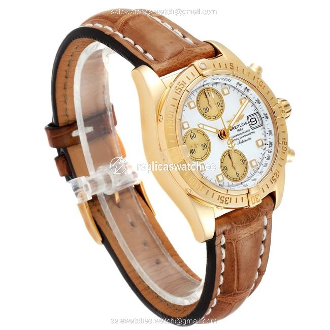 Breitling Mother Of Pearl Box Windrider Cockpit Yellow Gold Mop Dial Mens K13358 Watch Breitling Mother Of Pearl Box Windrider Cockpit Yellow Gold Mop Dial Mens K13358 Watch