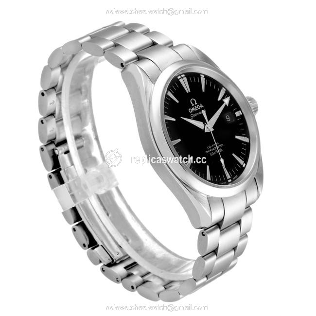Omega Black Seamaster Aqua Terra Dial Steel Mens 2503.50.00 Card Watch Omega Black Seamaster Aqua Terra Dial Steel Mens 2503.50.00 Card Watch