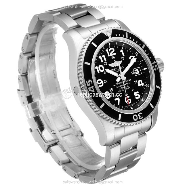 Breitling Black Superocean Ii 44 Dial Steel Mens A17392 Watch Breitling Black Superocean Ii 44 Dial Steel Mens A17392 Watch