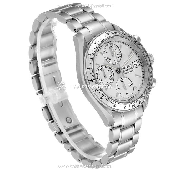 Omega Silver Speedmaster Date Dial Steel Mens 3513.30. Watch Omega Silver Speedmaster Date Dial Steel Mens 3513.30. Watch