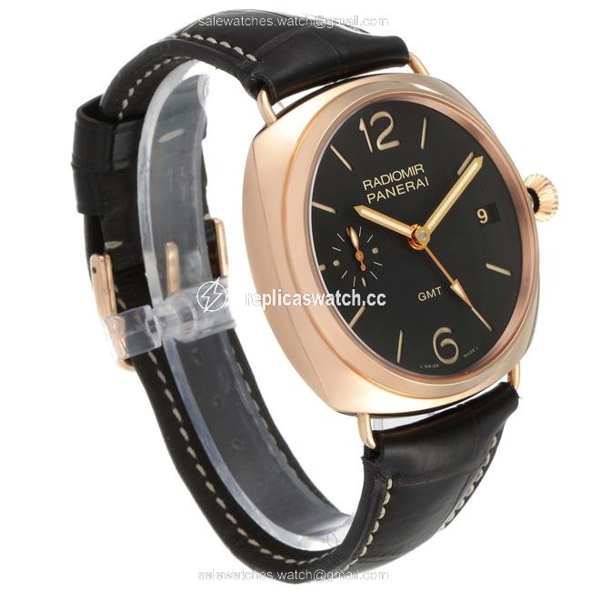 Panerai Brown Radiomir 3 Days 1940 Gmt 18k Rose Gold Mens Pam00421 Watch Panerai Brown Radiomir 3 Days 1940 Gmt 18k Rose Gold Mens Pam00421 Watch