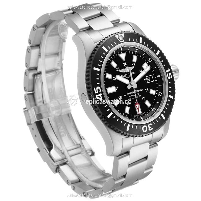 Breitling Black Box Aeromarine Superocean 44 Dial Y17393 Papers Watch Breitling Black Box Aeromarine Superocean 44 Dial Y17393 Papers Watch