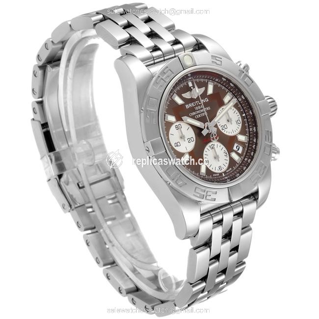 Breitling Brown Chronomat Evolution 41mm Steel Mens Ab0140 Unworn Watch Breitling Brown Chronomat Evolution 41mm Steel Mens Ab0140 Unworn Watch