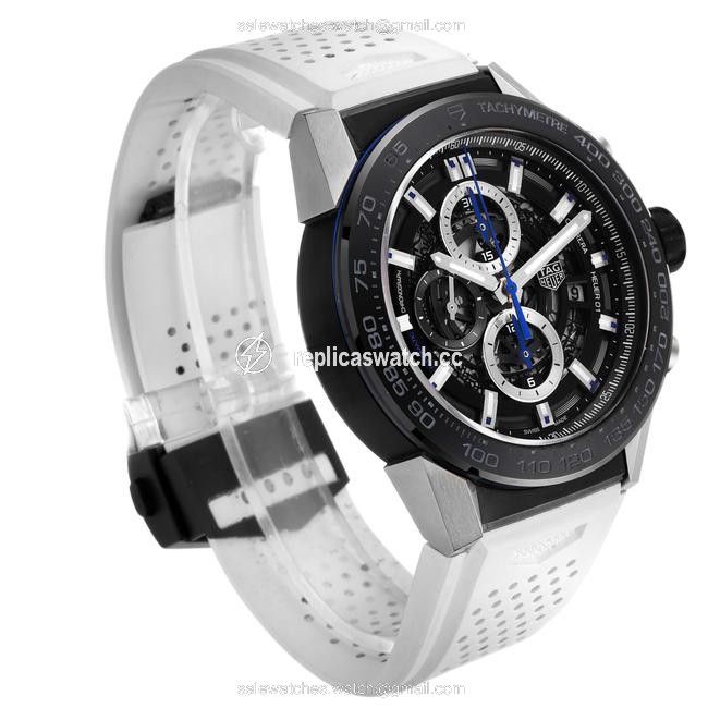 TAG Heuer Black Skeleton Carrera Calibre 01 Mens Car2a1t Watch TAG Heuer Black Skeleton Carrera Calibre 01 Mens Car2a1t Watch