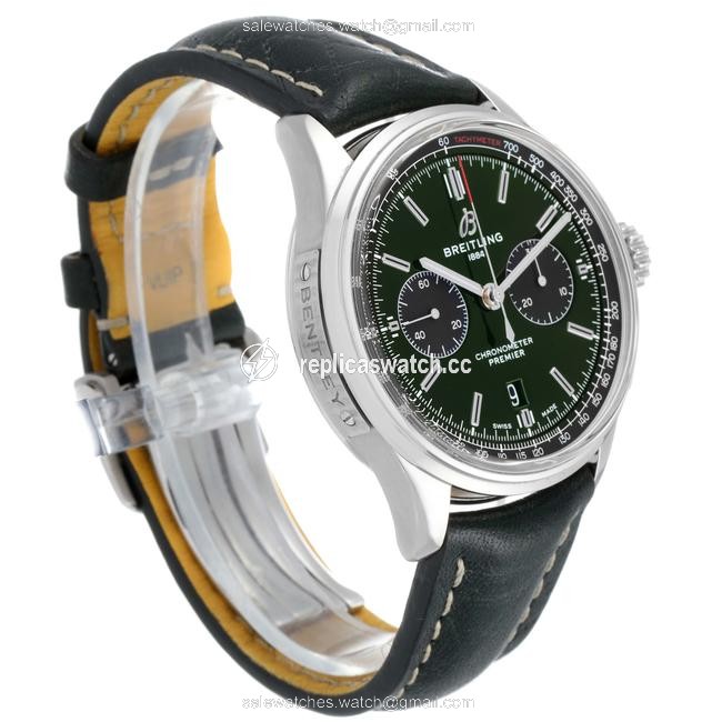 Breitling Green Premier B01 Chronograph 42 Dial Steel Mens Watch Breitling Green Premier B01 Chronograph 42 Dial Steel Mens Watch