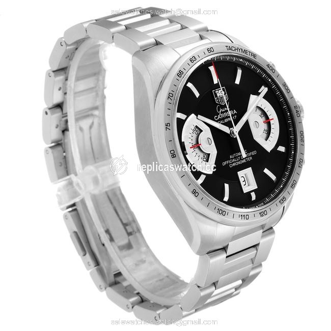 TAG Heuer Black Grand Carrera Dial Mens Cav511a Watch TAG Heuer Black Grand Carrera Dial Mens Cav511a Watch