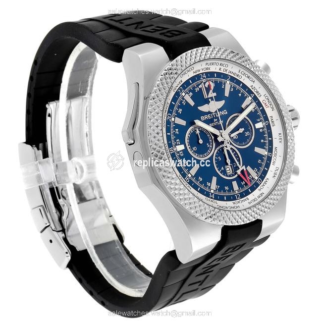 Breitling Blue Bentley Gmt Dial Chronograph Steel Mens A47362 Watch Breitling Blue Bentley Gmt Dial Chronograph Steel Mens A47362 Watch