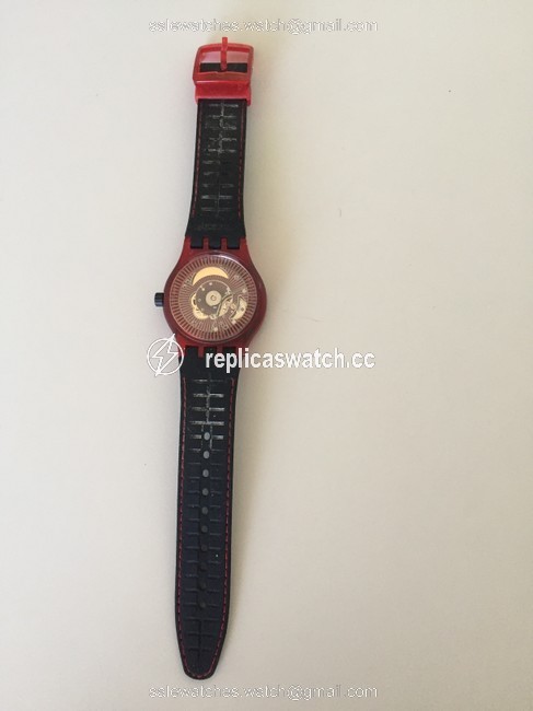 Swatch Red Sutr400 Sistem51 - Sistem Watch Swatch Red Sutr400 Sistem51 - Sistem Watch