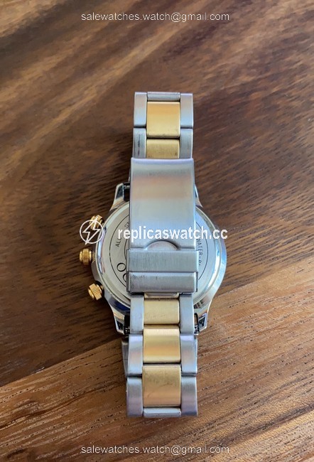 Movado Gold and Silver 1950 Quartz Chronographic 81a5863 Watch Movado Gold and Silver 1950 Quartz Chronographic 81a5863 Watch