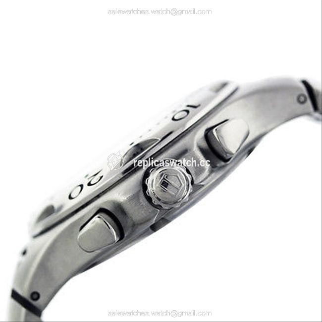 TAG Heuer White Black Silver Kirium Cl1212 Midsize Chronograph Unisex Watch TAG Heuer White Black Silver Kirium Cl1212 Midsize Chronograph Unisex Watch