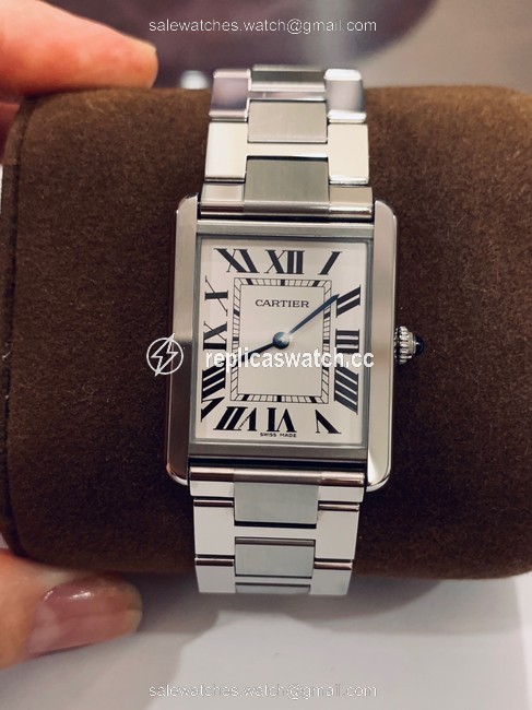Cartier Stainless Steel Tank Solo Large Model Unisex Watch Cartier Stainless Steel Tank Solo Large Model Unisex Watch