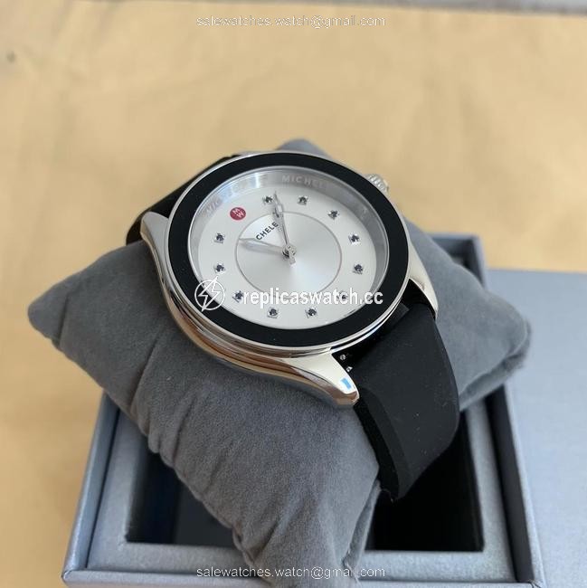 Michele Black Cape Spinel Dial Watch Michele Black Cape Spinel Dial Watch