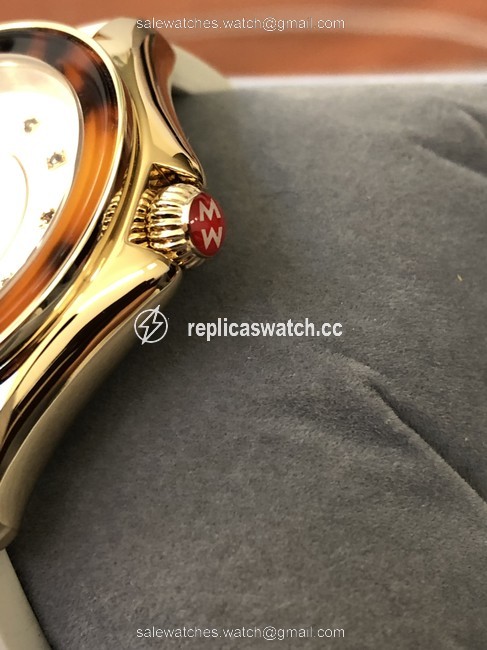 Michele Multicolor Flash-sale Cape Ivory Gold Tort Topaz Dial Watch Michele Multicolor Flash-sale Cape Ivory Gold Tort Topaz Dial Watch