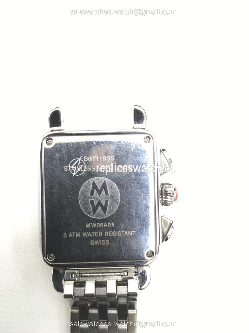 Michele Silver Signature Deco Diamond Watch Michele Silver Signature Deco Diamond Watch