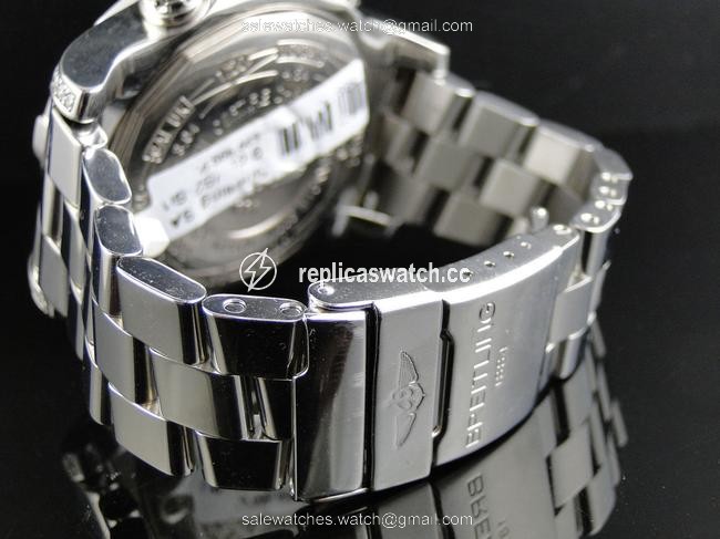 Breitling Stainless Steel XL Mens Custom Super Avenger A13370 Genuine Diamond 2.5 Ct Watch Breitling Stainless Steel XL Mens Custom Super Avenger A13370 Genuine Diamond 2.5 Ct Watch