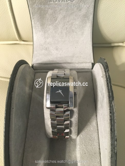 Movado Stainless Steel Eliro Sapphire Crystal Tank Last Call Watch Movado Stainless Steel Eliro Sapphire Crystal Tank Last Call Watch